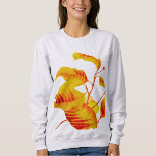 Dogwood Leaves on a Sweatshirt