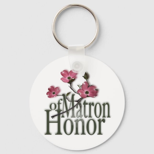 Dogwood/ Matron of Honour Key Ring (Front)