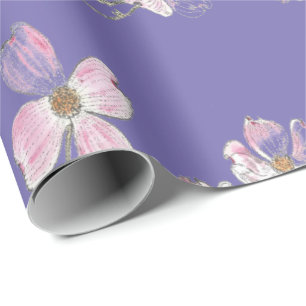 Dogwood Pattern on Wrapping Paper