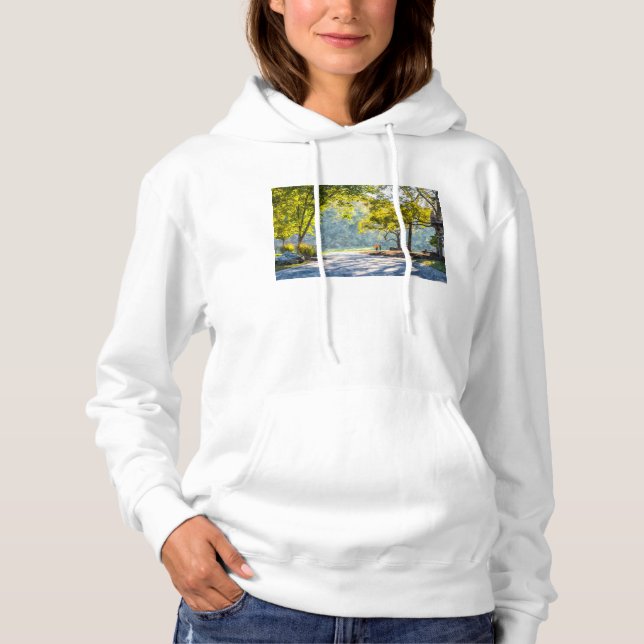 Dogwood Stroll Painterly Hoodie (Front)