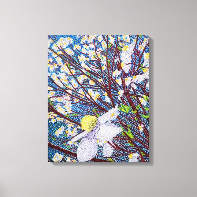Dogwood Watercolor Canvas Print (Front)