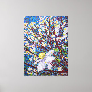 Dogwood Watercolor Canvas Print