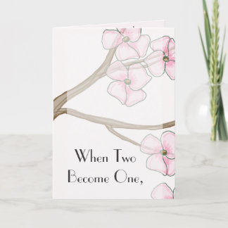 Dogwood wedding invitation