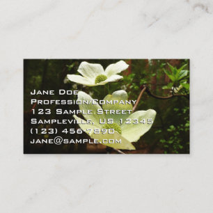 Dogwoods and Redwoods in Yosemite National Park Business Card