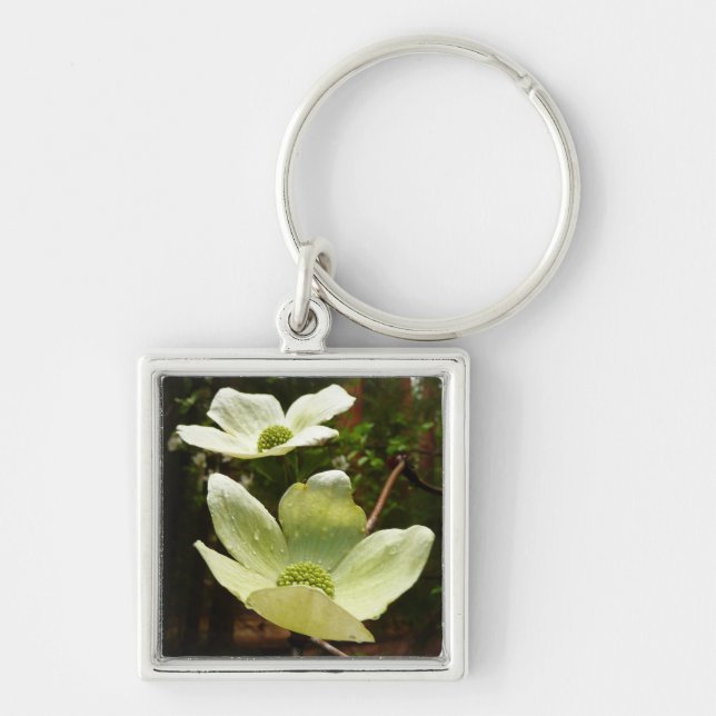 Dogwoods and Redwoods in Yosemite National Park Key Ring (Front)