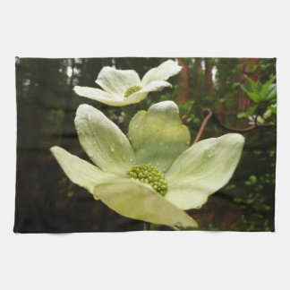 Dogwoods and Redwoods in Yosemite National Park Tea Towel