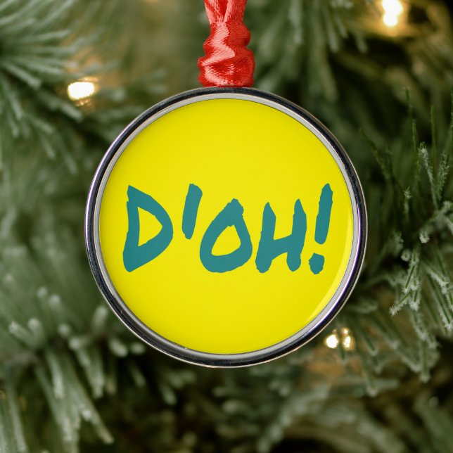 D'OH! Funny Classic 90's Metal Tree Decoration (Tree)
