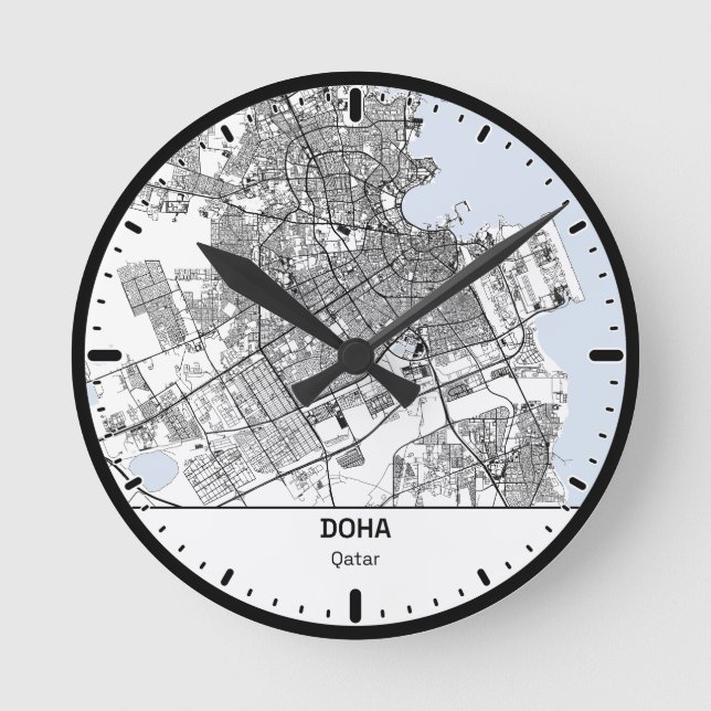 Doha Clock City Line Art (Front)