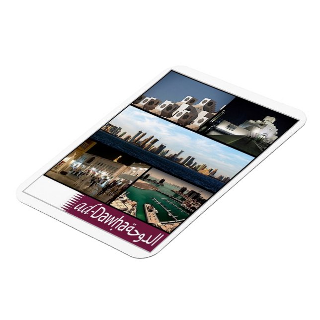 Doha - Mosaic - Qatar - Magnet (Left Side)