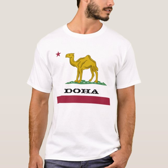 Doha not California Republic T-Shirt (Front)