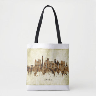 Doha Qatar Cityscape Tote Bag