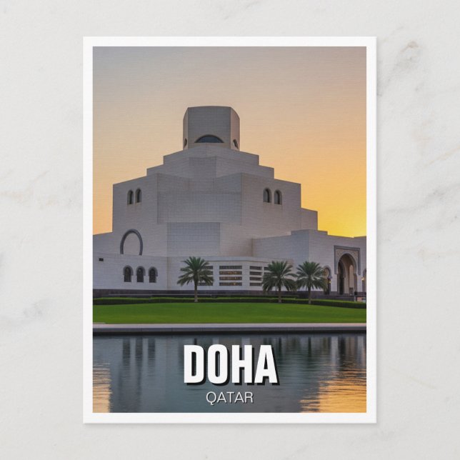 Doha Qatar Museum Islamic Art Travel Postcard (Front)