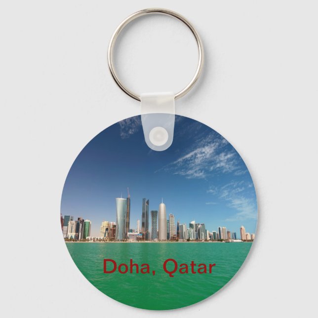 Doha Skyline, 2011 Key Ring (Front)