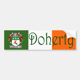 Doherty Coat of Arms Flag Bumper Sticker