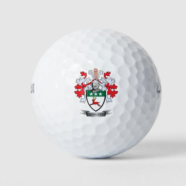 Doherty Coat of Arms Golf Balls (Front)