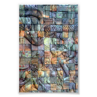 Doi Inthanon Chedi Carved Tiles Photo Print