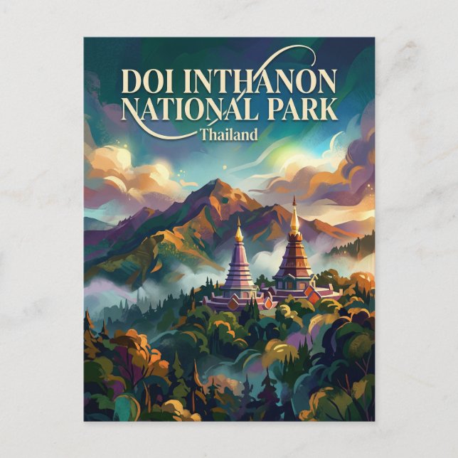 Doi Inthanon National Park Thailand Postcard (Front)