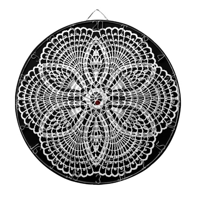 Doily Art Dartboard (Front)