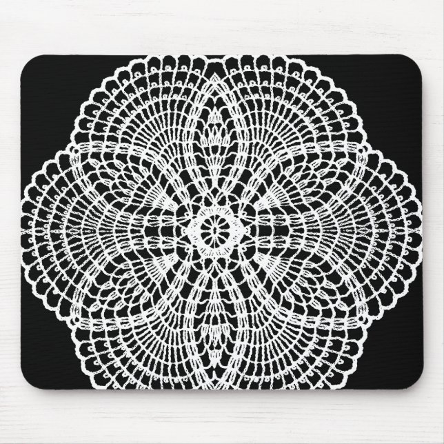 Doily Art Mouse Pad (Front)