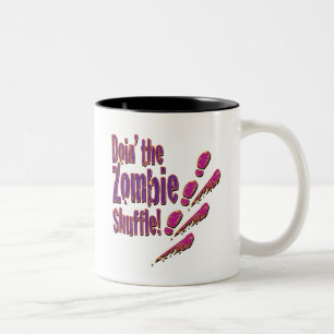 Doin' the Zombie Shuffle Two-Tone Coffee Mug