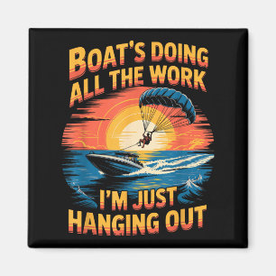 Doing All The Work Parasailer Paragliding Parasail Magnet
