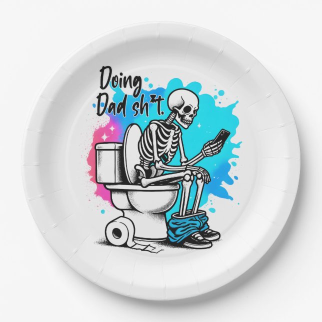 Doing Dad Paper Plate (Front)