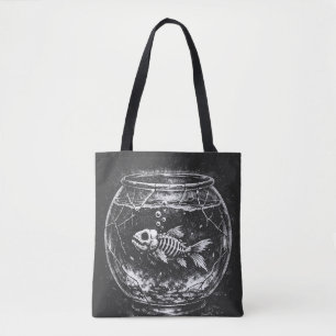 "Doing Great" - Goldfish by BurnsInHell Tote Bag
