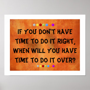 DOING IT RIGHT! POSTER