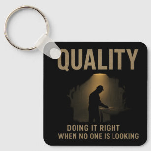 Doing It Right Productivity And Quality Mindset Key Ring