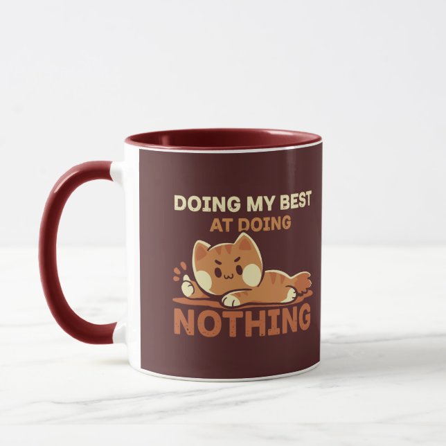 Doing my Best at Doing Nothing Mug (Left)