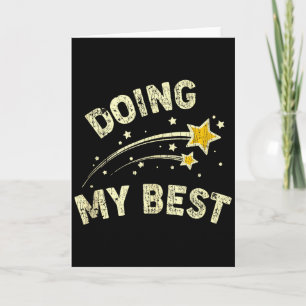 Doing My Best Motivational Saying Quote Tank Top Card