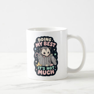 Doing my best opossum humour coffee mug