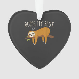 Doing My Best Sloth T-Shirt Ornament