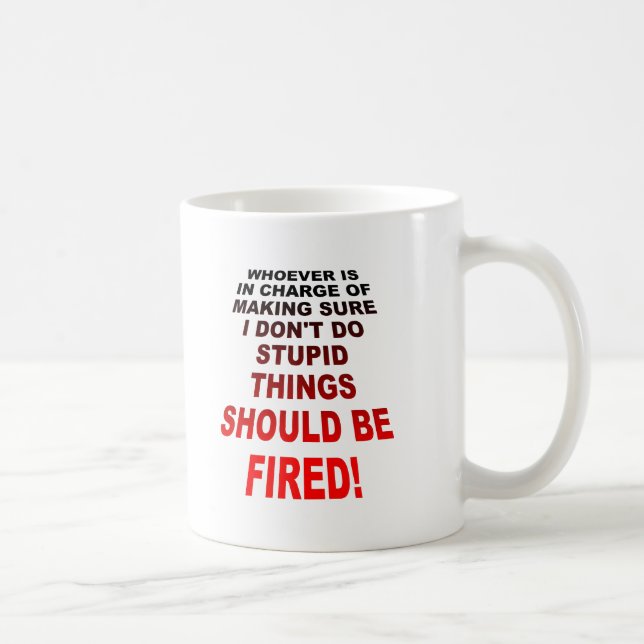 Doing Stupid Things Funny Mug (Right)