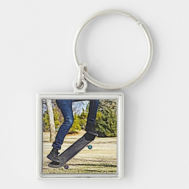Doing The Ollie Painterly Key Ring (Front)