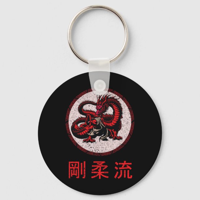 Dojo Training Karate Best Legacy Of Traditional Ma Key Ring (Front)