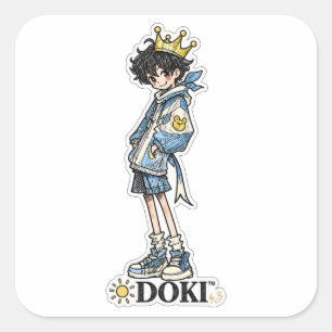 DOKI™ Sun Prince Original Character Sticker
