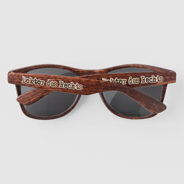 Doktor des Rechts Sunglasses (Back)