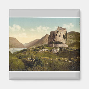 Dolbadarn Castle, Llanberis, Wales rare Photochrom Magnet