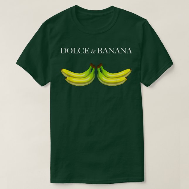 Dolce and Banana Vegetarian Banana Fruit Vegan  42 T-Shirt (Design Front)