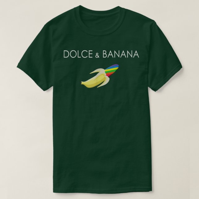 Dolce And LGBTQ Banana Funny Pride Graphic Cute Ra T-Shirt (Design Front)