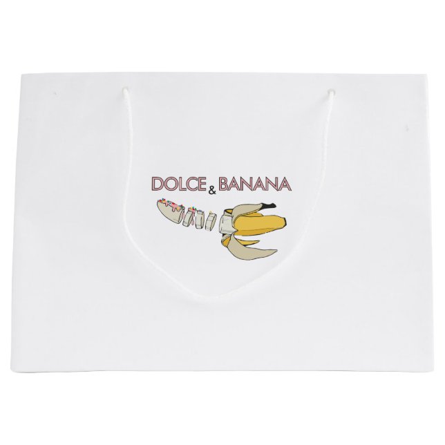 Dolce & Banana  Large Gift Bag (Front)