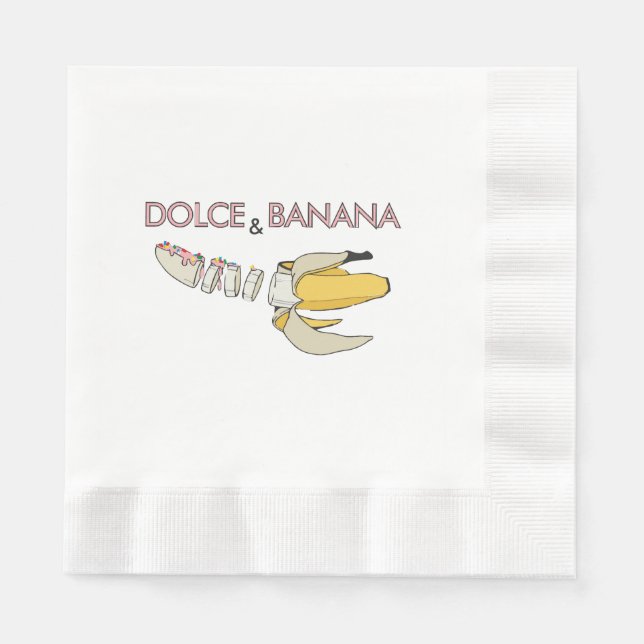 Dolce & Banana  Napkin (Front)