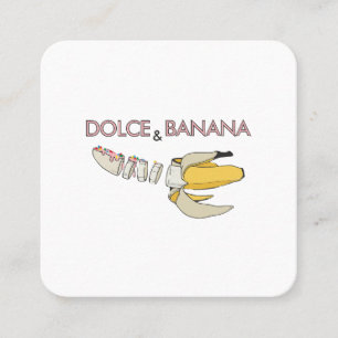 Dolce & Banana  Square Business Card