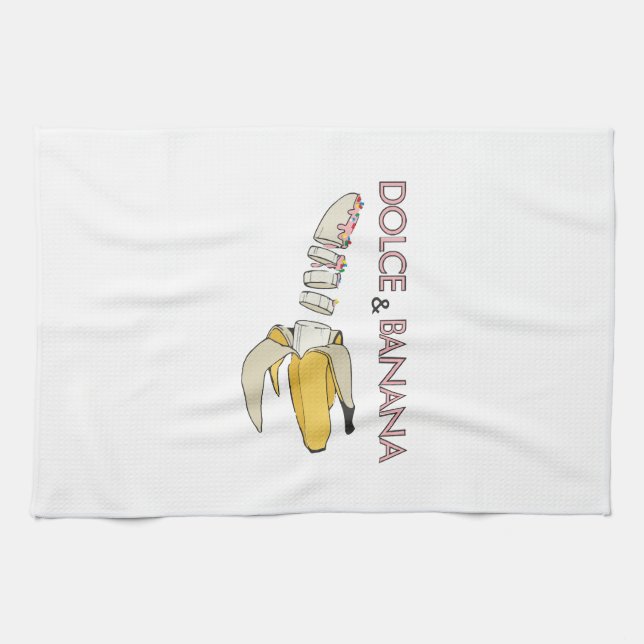 Dolce & Banana  Tea Towel (Horizontal)