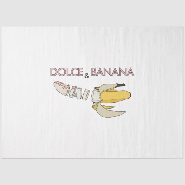 Dolce & Banana  Tissue Paper (Front)