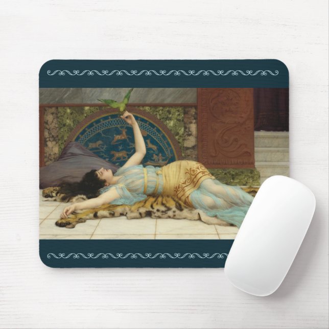 Dolce Far Niente by John Godward Mouse Pad (With Mouse)
