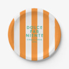 Dolce Far Niente Cinque Terra Orange Cabana Stripe