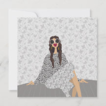 Dolce Far Niente Fashion Illustration Card