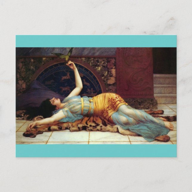 dolce far niente - sweet nothing - Godward Postcard (Front)
